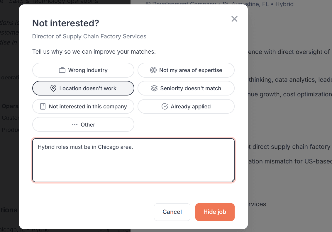 Improve over time screenshot